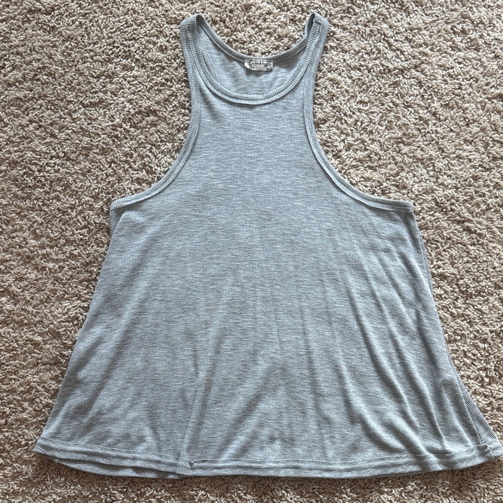 Free People Heather Gray Tank Top